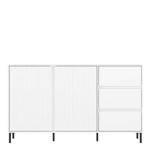 Avenale Sideboard 2 Door 3 Drawer in Alpine White High Gloss – image 2
