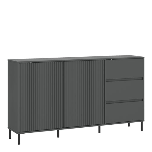Avenale Sideboard 2 Door 3 Drawer in Anthracite – image 1