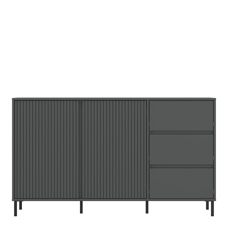 Avenale Sideboard 2 Door 3 Drawer in Anthracite – image 2