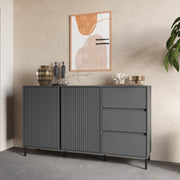 Avenale Sideboard 2 Door 3 Drawer in Anthracite – image 3