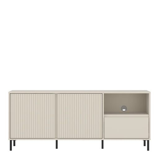 Avenale Wide TV Cabinet 2 Door 1 Drawer in Cashmere – image 2
