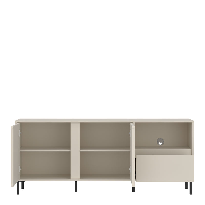 Avenale Wide TV Cabinet 2 Door 1 Drawer in Cashmere – image 3