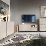 Avenale Wide TV Cabinet 2 Door 1 Drawer in Cashmere – image 5