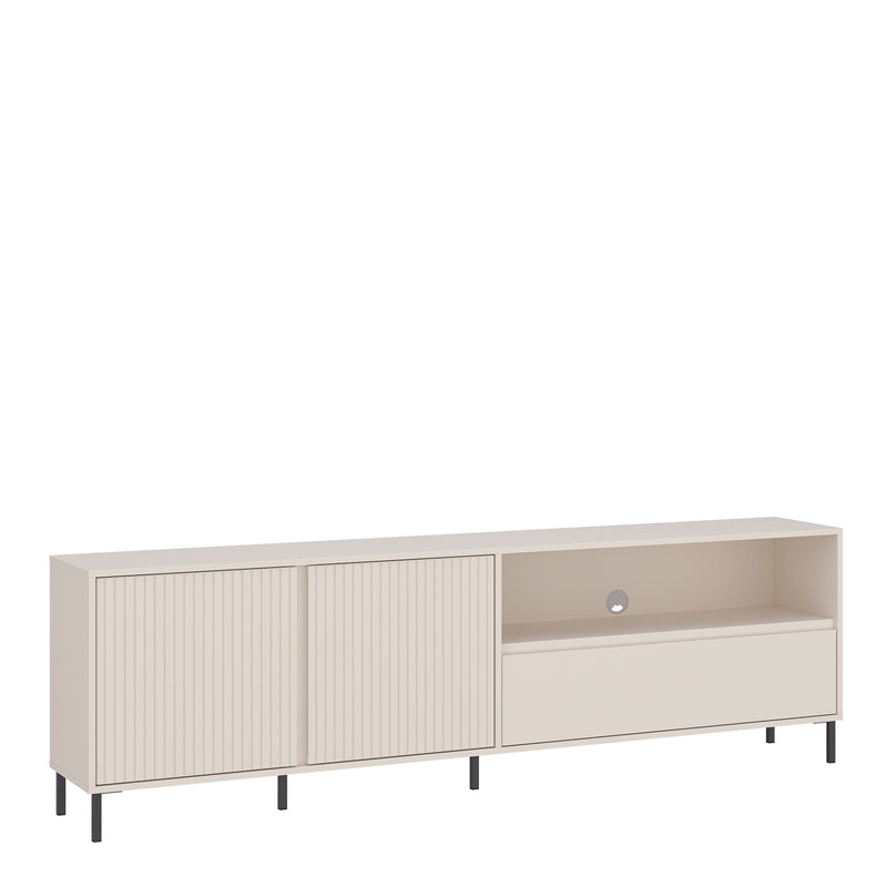 Avenale TV Cabinet 2 Door 1 Drawer in Cashmere – image 1