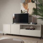 Avenale TV Cabinet 2 Door 1 Drawer in Cashmere – image 4