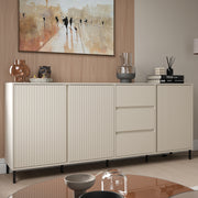 Avenale Sideboard 3 Door 3 Drawer in Cashmere – image 4