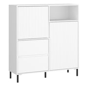 Avenale Sideboard 2 Door 2 Drawer in Alpine White High Gloss – image 1
