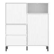 Avenale Sideboard 2 Door 2 Drawer in Alpine White High Gloss – image 2