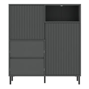 Avenale Sideboard 2 Door 2 Drawer in Anthracite – image 2