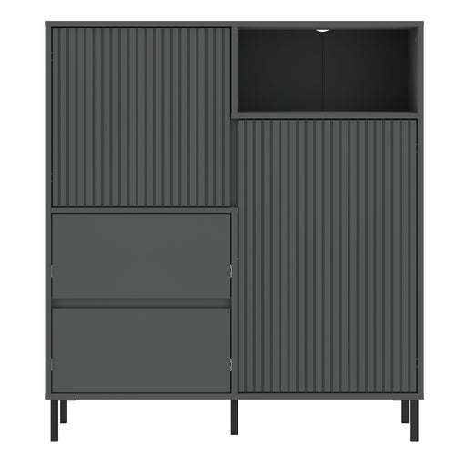 Avenale Sideboard 2 Door 2 Drawer in Anthracite – image 2