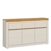 Naxxar Sideboard with 3 Doors and 3 Drawers in Cashmere and Stone Oak – image 1