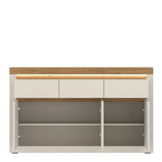 Naxxar Sideboard with 3 Doors and 3 Drawers in Cashmere and Stone Oak – image 2
