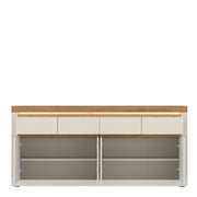 Naxxar Sideboard with 4 Doors and 4 Drawers in Cashmere and Stone Oak – image 2