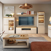 Naxxar Coffee Table in Cashmere and Stone Oak – image 4