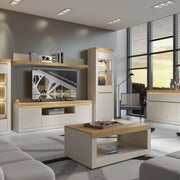 Naxxar Coffee Table in Cashmere and Stone Oak – image 5