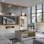Naxxar Coffee Table in Cashmere and Stone Oak – image 6