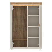 Naxxar Display Cabinet with 2 Doors (RH) in Cashmere and Stone Oak – image 2