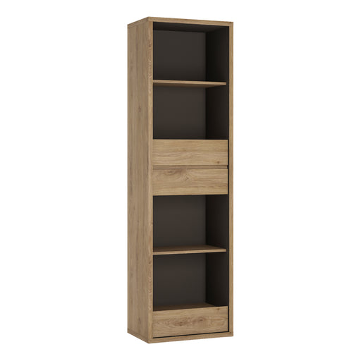 Shetland Tall Narrow 3 Drawer Bookcase – image 1