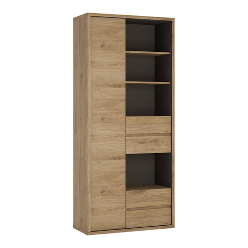 Shetland Tall Wide 1 Door 4 Drawer Bookcase – image 1