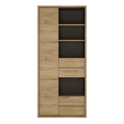 Shetland Tall Wide 1 Door 4 Drawer Bookcase – image 2