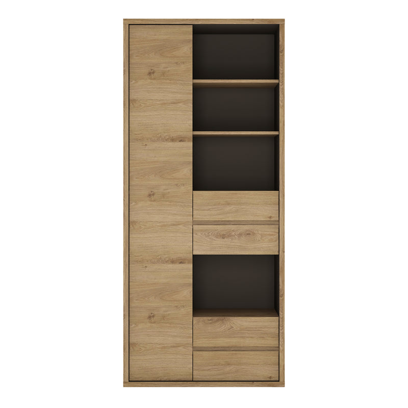 Shetland Tall Wide 1 Door 4 Drawer Bookcase – image 2
