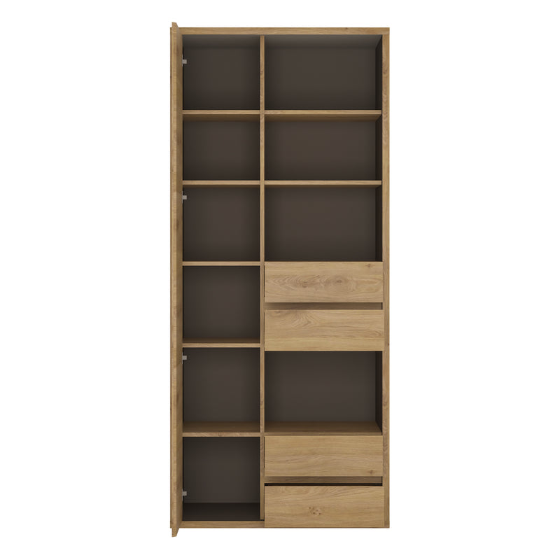 Shetland Tall Wide 1 Door 4 Drawer Bookcase – image 3