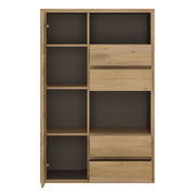 Shetland 1 Door 4 Drawer Display Cabinet – image 3
