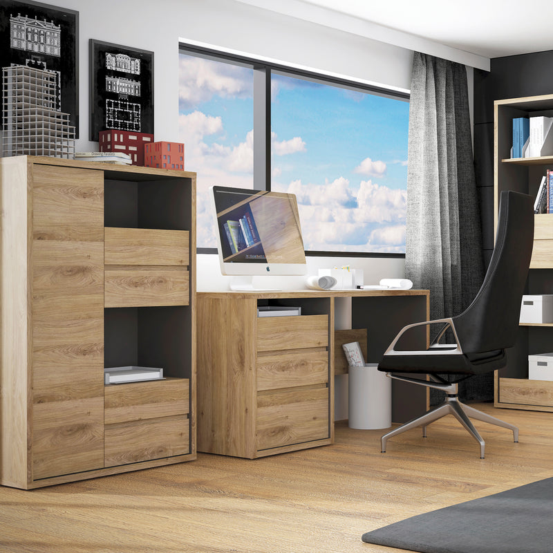 Shetland 1 Door 4 Drawer Display Cabinet – image 4