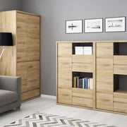 Shetland 1 Door 4 Drawer Display Cabinet – image 5