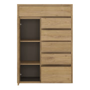 Shetland 1 Door 6 Drawer Cupboard – image 3