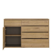 Shetland 1 Door 5 Drawer Cupboard – image 3