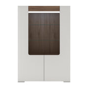 Toronto Low Glazed 2 Door Display Cabinet with Internal Shelves (inc. Plexi Lighting) – image 2