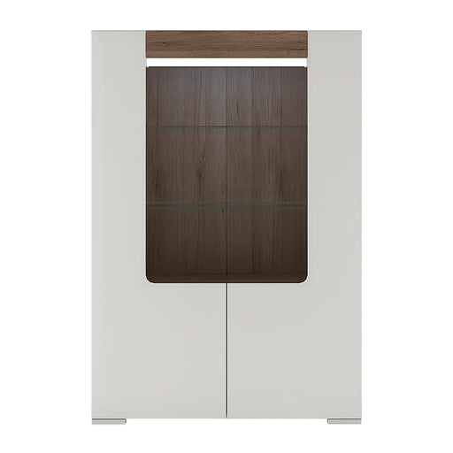 Toronto Low Glazed 2 Door Display Cabinet with Internal Shelves (inc. Plexi Lighting) – image 2