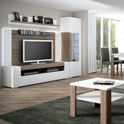 Toronto Tall Narrow Glazed Display Cabinet with Internal Shelves (inc. Plexi Lighting) – image 8