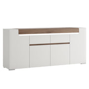 Toronto Wide 4 Door 2 Drawer Sideboard (inc. Plexi Lighting) – image 1