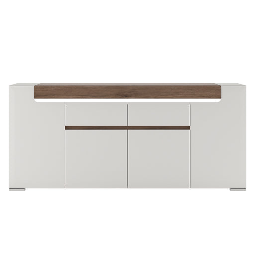 Toronto Wide 4 Door 2 Drawer Sideboard (inc. Plexi Lighting) – image 2