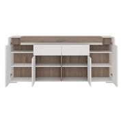 Toronto Wide 4 Door 2 Drawer Sideboard (inc. Plexi Lighting) – image 3
