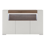 Toronto 3 Door Sideboard with open shelving (inc. Plexi Lighting) – image 2