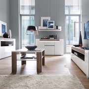 Toronto 3 Door Sideboard with open shelving (inc. Plexi Lighting) – image 5