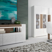 Toronto 3 Door Sideboard with open shelving (inc. Plexi Lighting) – image 7