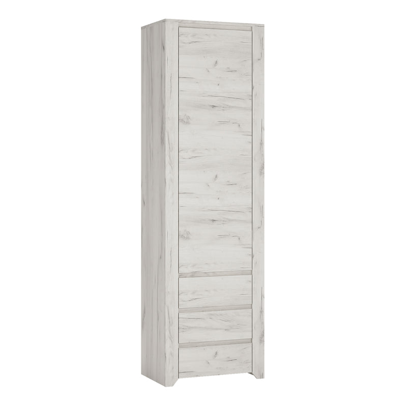 Angel Tall Narrow One Door 3 Drawer Narrow Cupboard – image 1