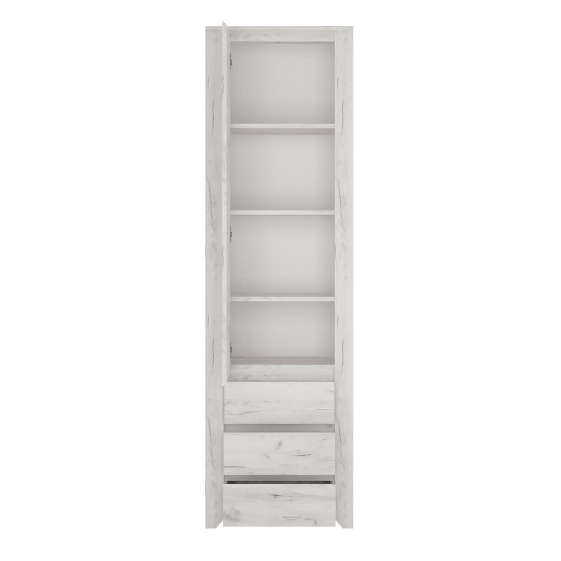 Angel Tall Narrow One Door 3 Drawer Narrow Cupboard – image 3