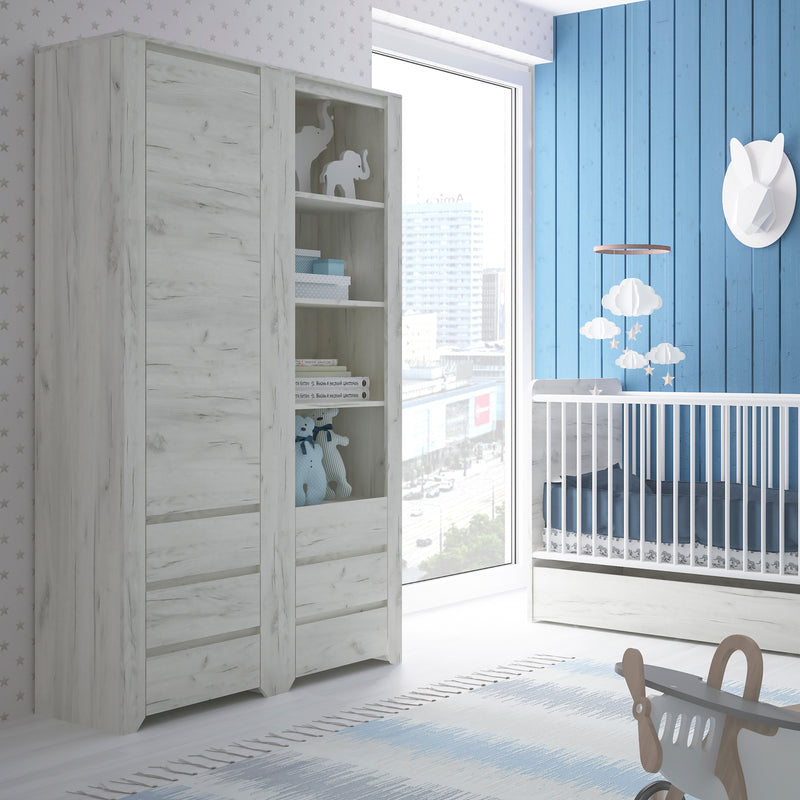 Angel Tall Narrow One Door 3 Drawer Narrow Cupboard – image 4
