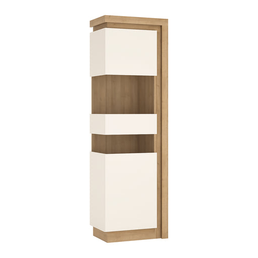 Lyon Tall Narrow Display Cabinet (LHD) – Left-Hand – image 1