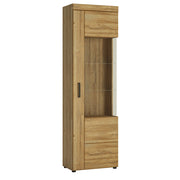 Cortina Tall Glazed Display Cabinet (LH) in Grandson – Right-Hand – image 1