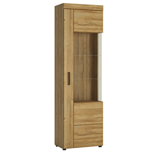 Cortina Tall Glazed Display Cabinet (LH) in Grandson – Right-Hand – image 1