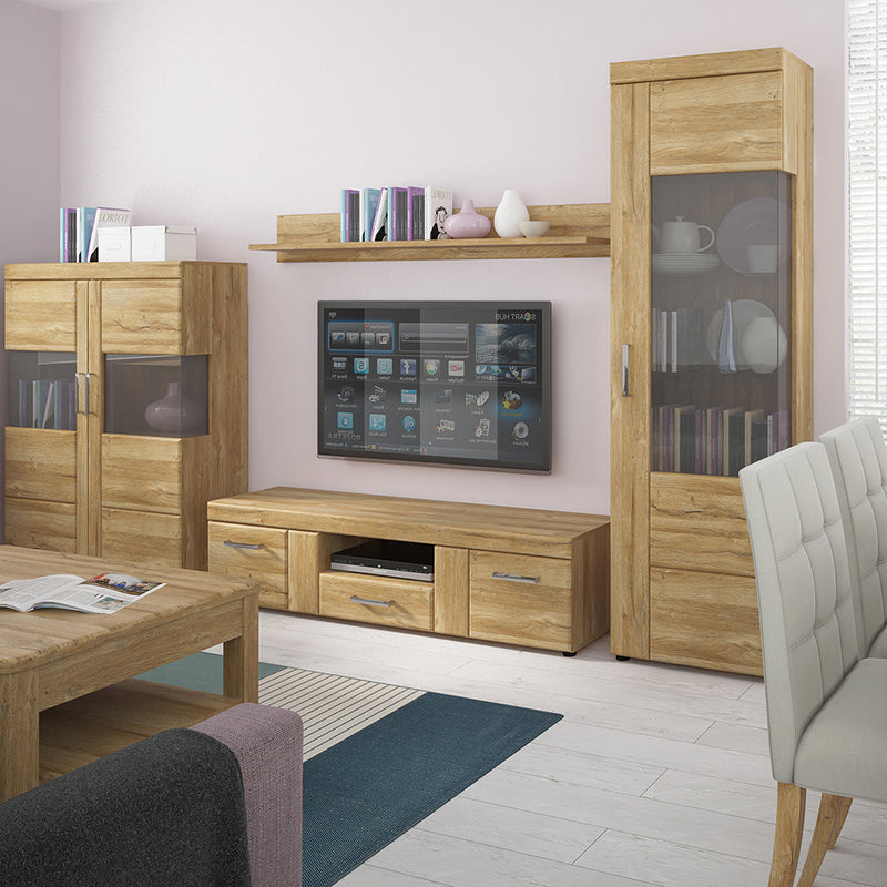 Cortina Tall Glazed Display Cabinet (LH) in Grandson – Right-Hand – image 6