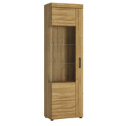 Cortina Tall Glazed Display Cabinet (LH) in Grandson – Left-Hand – image 1