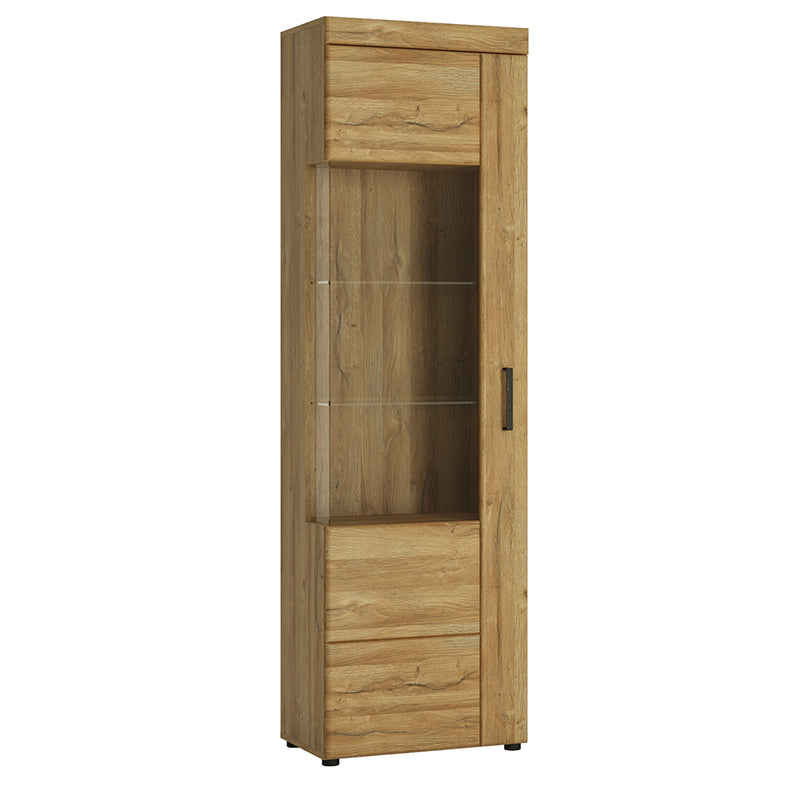 Cortina Tall Glazed Display Cabinet (LH) in Grandson – Left-Hand – image 1