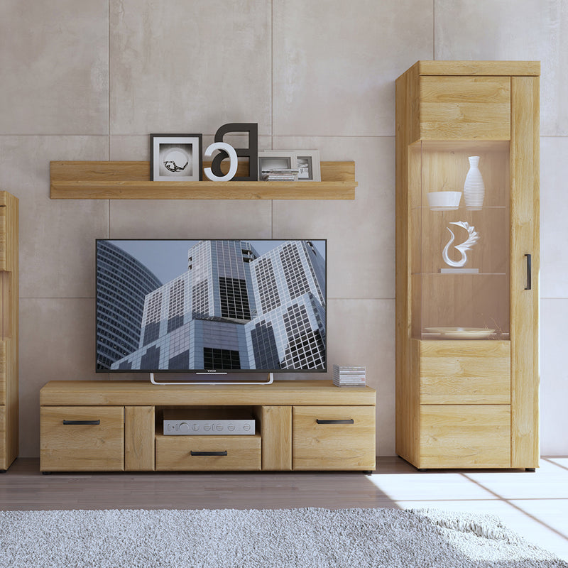 Cortina Tall Glazed Display Cabinet (LH) in Grandson – Left-Hand – image 4